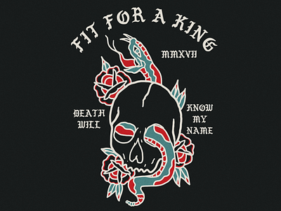 Fit For A King - Deathgrip illustration metal metalcore pablo tattoo