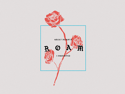 Roam "Great Heights" flower illustration pablo pop punk roam rose