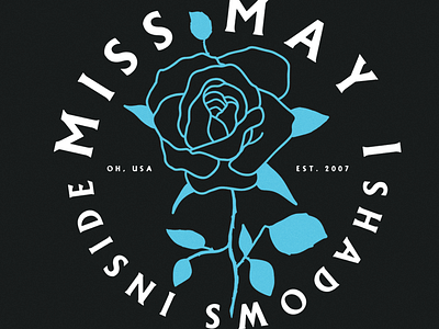 Miss May I "Roses" apparel band merch design rose tattoo