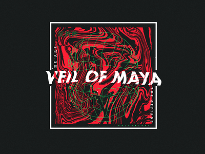 Veil of Maya - Defiant band merchandise illustration warped