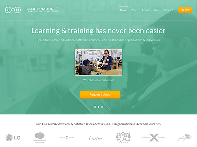 Redesigning LearnerNation.com design enterprise ui ux web website