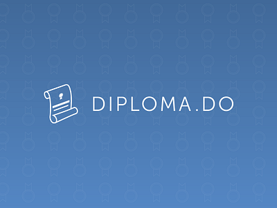 Diploma.do brand certificate diploma diplomado logo pattern