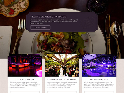 Luxury Catering Redesign Proposal