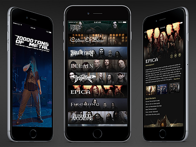 70k Of Metal App Concept