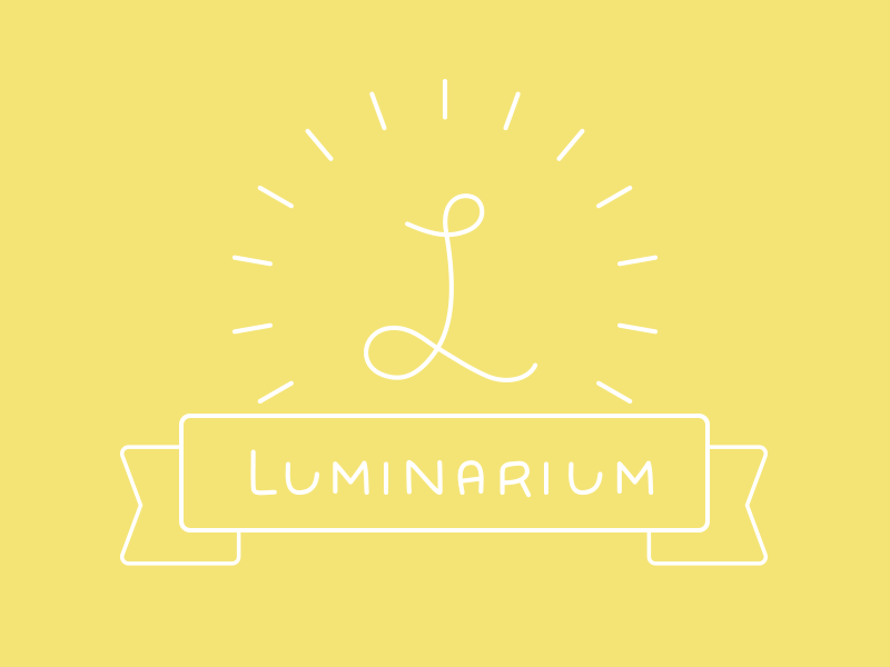 Luminarium after effects animation gif hand drawn logo