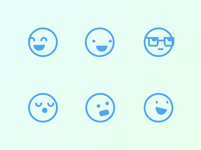 Lil Dudes avatars faces smiles wireframing