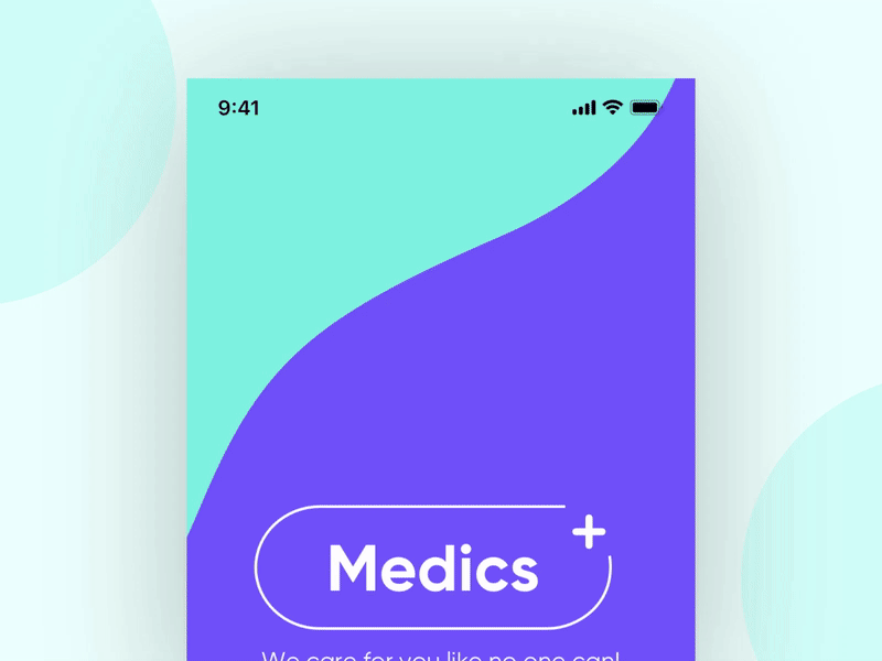 Medic - Doctor Appointment animation app design flat logo minimal motion design motiongraphics typography uianimation uiux ux