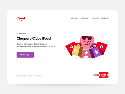 Clube iFood - Landing page
