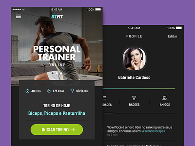 BTFIT App - Fitness academia btfit cardoso fitness gym personal trainer profile