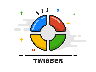 Twisber for Fun app app icon icon graphic illustration layout line outline tomhands