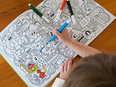 Usborne Book Of Doodling For Boys art characters colouring drawing illustration monsters