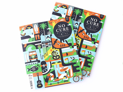No Cure Magazine - NZ Edition art cure editorial illustration magazine no vector
