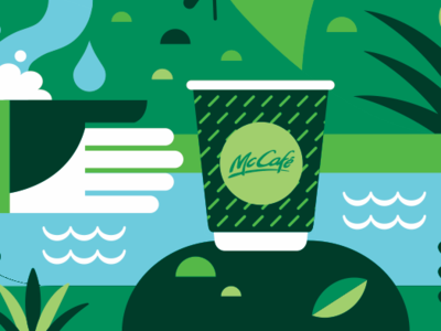 McDonalds Summer Campaign graphics illustration vector www.gregstraight.com