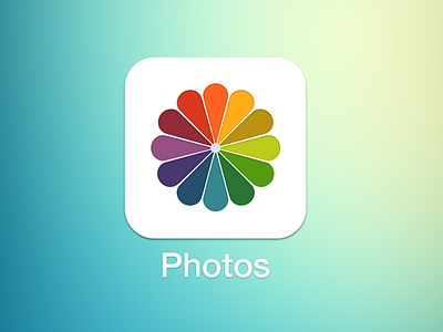 iOS7 - Photos app appicon flat icon ios ios7 photo photos ui