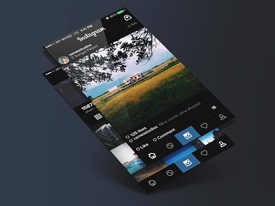 Instagram iOS7 - Black Theme