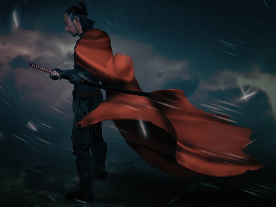 Photo Manipulation : Me as "The Last Samurai" adobe japan knife manipulation photoshop samurai