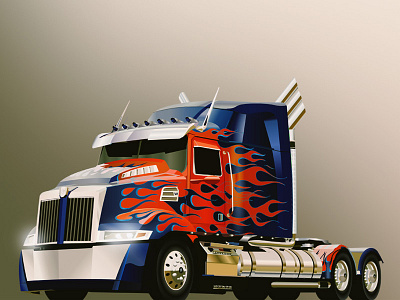 Vector Art - Optimus Prime 2014 cs6 flash hasbro movie optimusprime transformers truck vector vector art vehicle