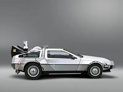 Vector Art - DeLorean DMC-12 art backtothefuture car cs6 delorean design flash illustration vector vectorart