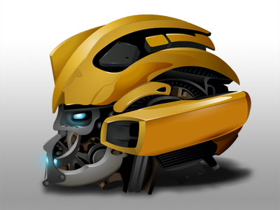 BumbleBee's Head design illustration transformers vector