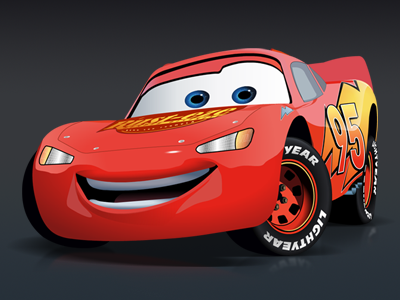 Lightning McQueen cars illustration mcqueen vector