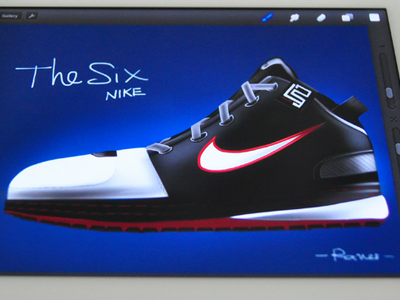 Nike The Six using ProCreate for iPad apple doodle drawing ipad procreate sketch