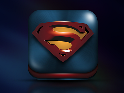 Superman - (Man Of Steel) iOS app icon app apple dccomic icon ios ipad logo superman