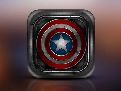 Captain America - iOS app icon america app apple captain captainamerica icon ios ipad logo
