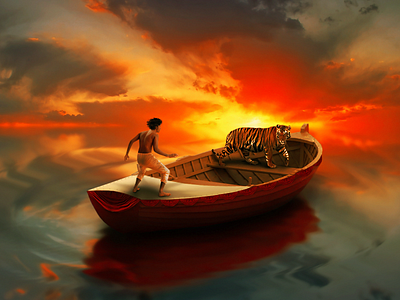 life of pi tiger wallpaper