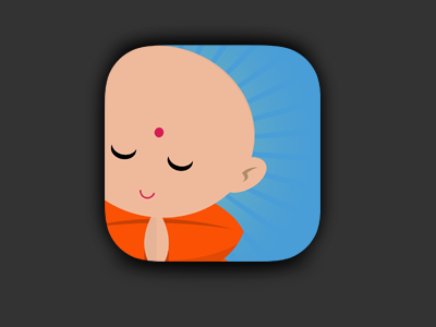 Gratitude App Icon (iOS7) buddha colorful contrast ios7 iphone icon mobile app
