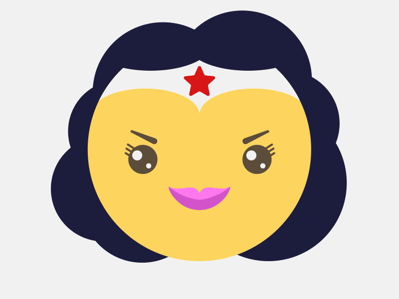 Wonder Woman Emoji emoi emoticon smiley super hero