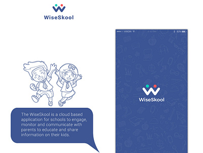 WiseSkool app branding design ui ux