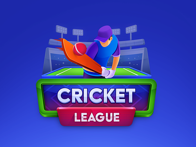 Cricket League brand game logo tier