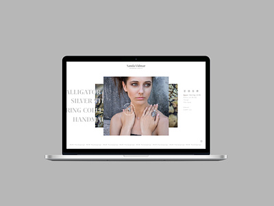 Sanda Vidmar website concept agency branding graphics jewelry webdesign