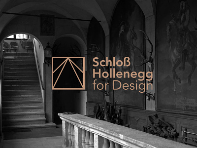 Schloß Hollenegg for Design logo brand branding castle clean design exhibition lines symbol typeface typography