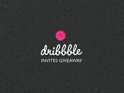 Dribbble Invites Giveaway branding dribbble free giveaway graphic illustration invite invites layout logo portfolio wordmark
