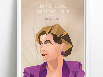 Arrested Development - Lucille alcoholic arrested arrested development illustration lucille bluth moisture polygon poster texture