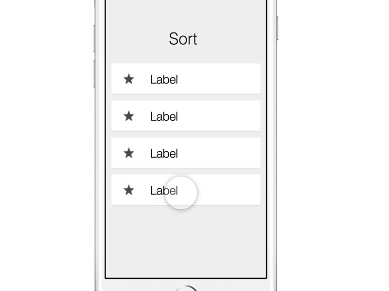 Icon Circle Sort drag field framer list sort