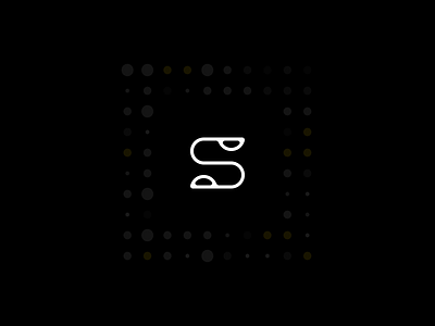Minimal S logo black dark minimal minimalist logo