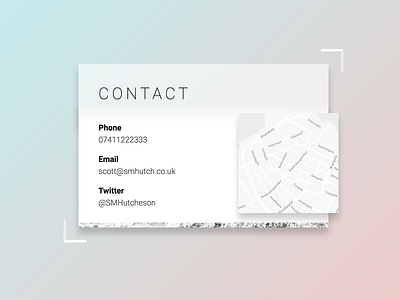 Contact Page – DailyUI 028