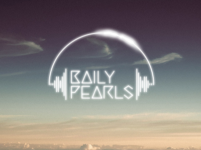 Bailypearls eclipse electro logo music pearls wave