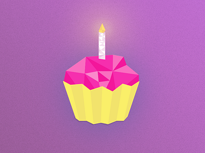 Birthday birthday cake candle origami