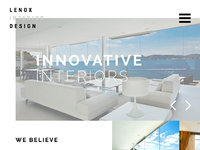 Interior design site minimal responsive web website
