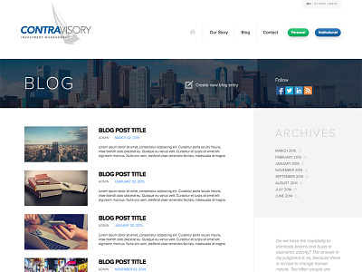 Contravisory Blog blog drupal website