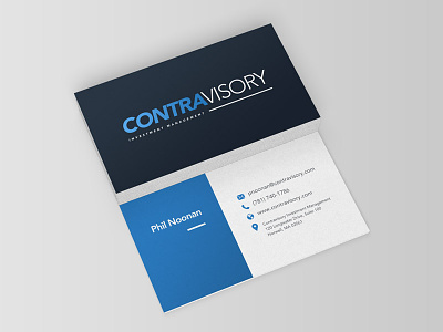 Contravisory Rebrand Business Card branding business card logo rebrand simple
