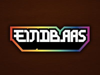 EINDBAAS 8bit logo retro