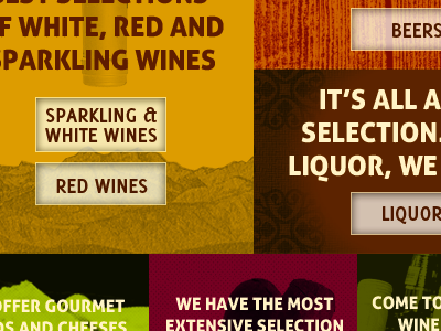 Arrow Wine & Spirits button texture web website