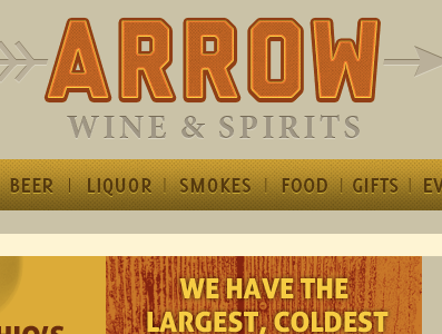 Arrow logo menu texture web website