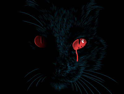 PetSematary V1 cat illustration pet sematary poster design skillshare