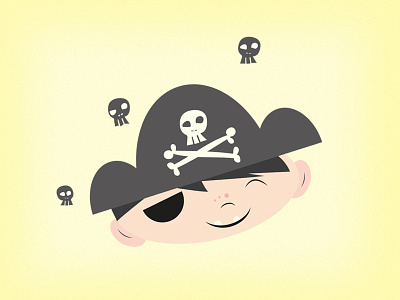 Treehouse Pirate brand cartoon cute illustration pirate