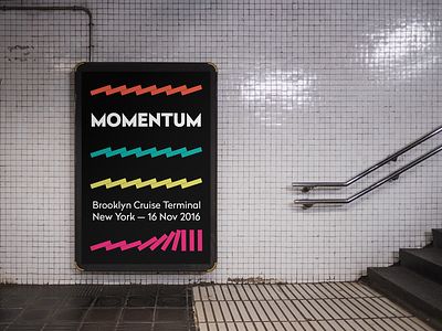 TNW • Momentum Conference new york poster design visual identity